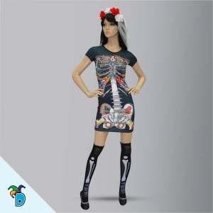 Vestido Halloween Catrina